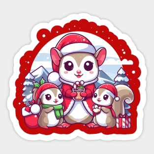 Merry Little Squirrelly Christmas Sticker